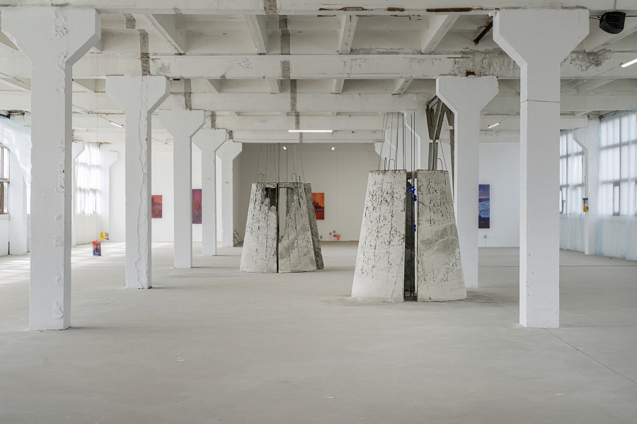 Installation view from the exhibition Blue Lagoon House, C&amp;#275;sis Contemporary Art Centre, C&amp;#275;sis, Latvia, 2022.